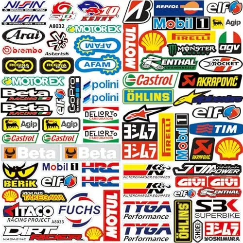 Produktbild: 3 Stück Motocross Aufkleber Moped Sticker Auto Tuning Aufkleber Folie Aufkleber Set Stickersracing Mtb Aufkleber Geeignet Für Motorrad Skateboard Auto Rollerhelm Und Motocross Aufkleber（Typ A）