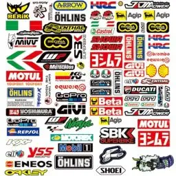 Produktbild: 3 Stück Motorrad Aufkleber Sticker Auto Tuning Motocross Aufkleber Tuning Aufkleber Auto Mtb Aufkleber Geeignet Für Motorrad Skateboard Auto Rollerhelm und Motocross Aufkleber Sticker（Typ C）