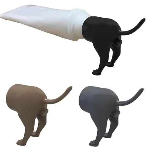 Produktbild: 3 Stück Pooping Dog Butt Zahnpasta Topper Lustige Zahnpastakappen Funny Creative Toothpaste Dispenser Toothpaste Cap Witziges Gag Geschenk für Kinder und Erwachsene
