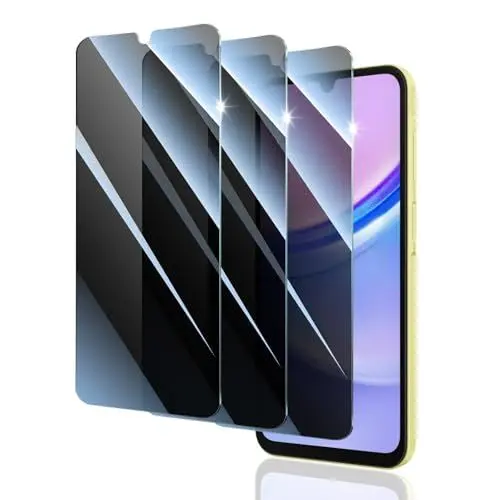 Produktbild: 3 Stück Sichtschutz Panzer Schutz Glas für Samsung Galaxy A15/A25/A34/A24, Anti-Spähen Gehärtetes Glas Schutzfolie, Panzerglas Privacy Zubehör Panzerfolie Displayschutzfolie, 9H Härte