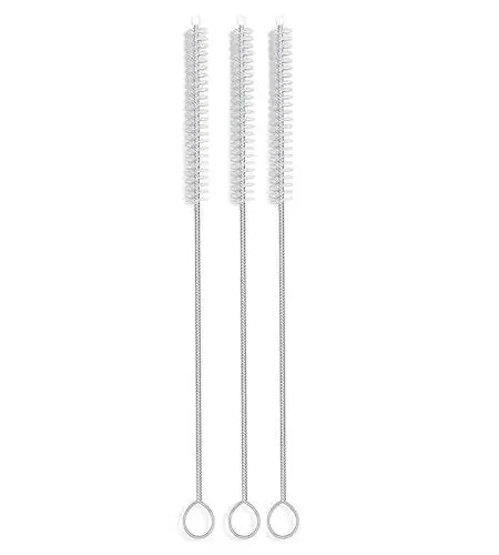 Produktbild: 3 Stück Strohhalm Bürste 23cm, Trinkhalm Reinigungsbürste, zum Reinigen von Strohhalmen, kleinen Röhrchen, Babyflaschenzubehör, Reagenzgläser, ideal für schmale Öffnungen