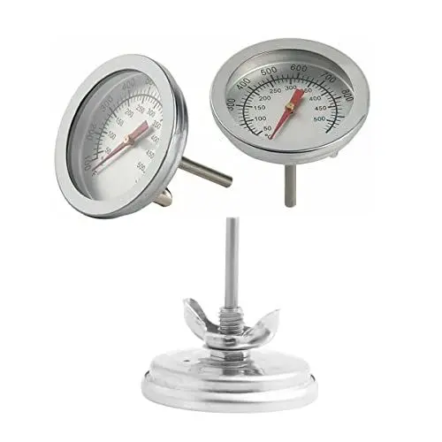 Produktbild: 3 Stück Thermometer aus Edelstahl, für Grill, Grill, Fleisch, Ofen, Temperaturanzeige 50 ~ 500 ℃