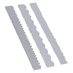 Produktbild: 3 Stück Unregelmäßige Kanten Lineal Deckle Kanten Lineal Reißlineal DIY Herstellung Kohlenstoffstahl für Kartenherstellung Papier