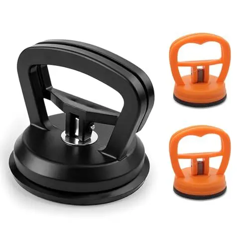 Produktbild: 3 Stücke Saugnapf Set Beulenzieher Auto Rausziehen Saugheber Heavy Duty Saugnäpfe Dellen Reparaturset Auto Vakuumsauger für Auto Dellen, LCD Display Diverser Öffnung Werkzeug