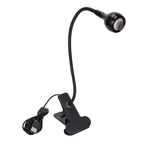 Produktbild: 3 W USB-UV-Kleber-Aushärtungslampe, Einstellbare Aluminiumlegierung, ABS-LED-Licht, UV-Lampe mit Clip-Steuerschalter, Schwanenhals für Telefonreparatur, Nagel-UV-Schwarzfarbe, Fluoreszierende Farbe