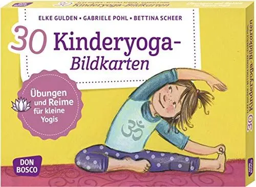 Produktbild: 30 Kinderyoga-Bildkarten. Übungen und Reime für kleine Yogis. Yogakarten. (Körperarbeit und innere Balance. 30 Ideen auf Bildkarten)