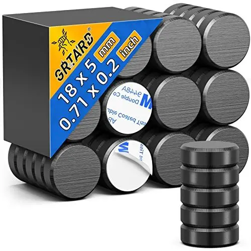 Produktbild: 30 Magnete zum Basteln mit Selbstklebender Rückseite, Keramikmagnete, Runde Scheibenmagnete, perfekt für Kühlschrankknöpfe, DIY-Tasse, kleine Magnete, Bastelarbeiten, Hobbys, Wissenschaftsprojekte