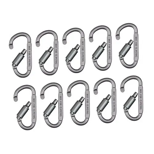 Produktbild: 30 STK Wanderkarabiner Haken Kletterkarabiner Hängemattenkarabiner Kletterschnallen Karabinerschnalle Schlüsselbundschnalle Outdoor-Schnalle Hochfester Camping Federbügel