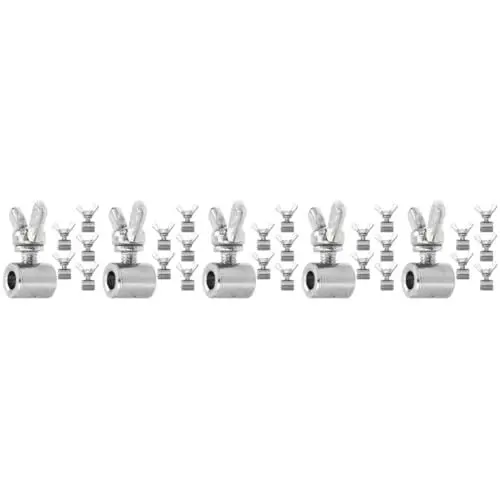 Produktbild: 30 Stk Spannfutter für Drahtseile Schraubklemme für Drahtseile Hochleistungs-Clips-Klemme Draht-Clip Kabelclip Drahtklemmen Drahtklemme Werkzeug draussen Kabelklemme Schraubzwinge