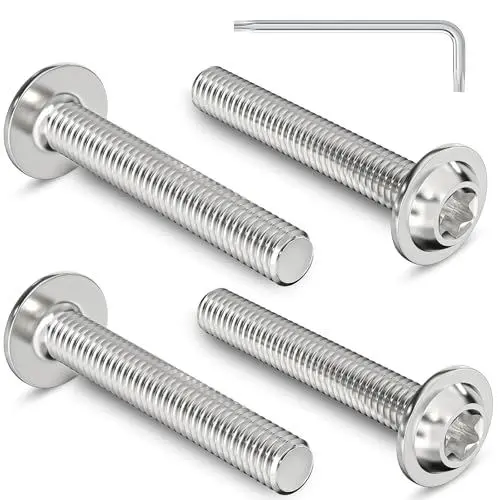 Produktbild: 30 Stück Linsenkopfschrauben M4 x 25 mm edelstahlschrauben Linsenkopfschrauben mit Flansch Torxantrieb Edelstahl A2 V2A Schrauben Vollgewinde mit Torx Schlüssel (30 Stück,M4x25)