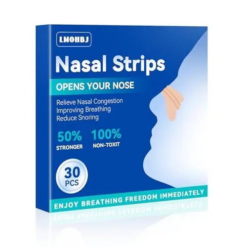 Produktbild: 30 Stück Nasenpflaster Schnarchen, Nose Strips Nasal Strips Verbesserter Typ Nasenpflaster Besser Atmen Gut Anti-Schnarchen, Nicht Schnarchende Pflaster Verbessern die Atmung (Braun) (Braun) (Braun)