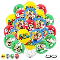 Produktbild: 30 Stück Super Geburtstagsdekoration Kinder, Luftballons Kinder, Latexballons Geburtstagsfeier Kinder, Kinderthema Geburtstag Dekoration