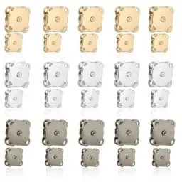 Produktbild: 30 Stücke Magnetknöpfe Nähen, Magnetverschluss Taschen Knopf Magnetische Druckknöpfe zum Annähen Magnetknopf für Geldbörsen Handtaschen (14 + 18 MM)