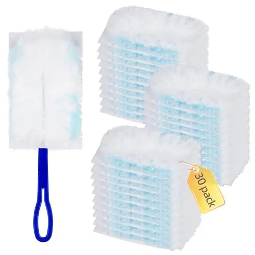 Produktbild: Alloytool 30 Tücher für Swiffer Staubmagnet 1 Handgriff,Staubwedel Nachfüllpack Parfümfrei