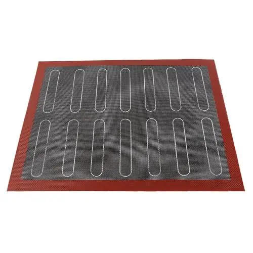 Produktbild: 30 * 40 Cm Rutschfeste Mikroperforierte Ofenmatte Silikon Keks Backmatte Macarons Pizza Kuchen Backform Matte Ofen Mikrowelle Backformen Werkzeuge (A)