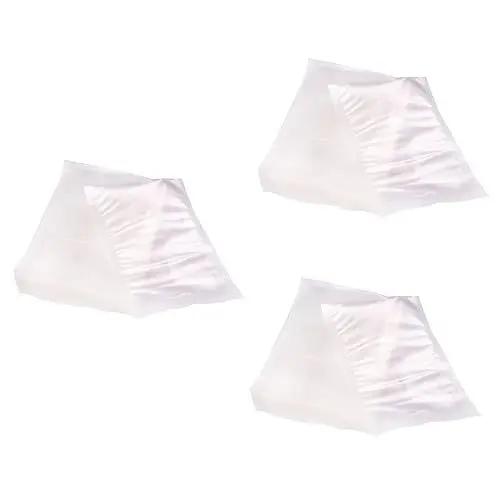 Produktbild: 300 Stk Aufbewahrungstaschen Vakuumierbeutel Aufbewahrungsbeutel Trockenfuttersparer gefriertasche gefrierbeutel plastikbeutel gefriertüten einfrierbeutel packtaschen Weiß Garneck
