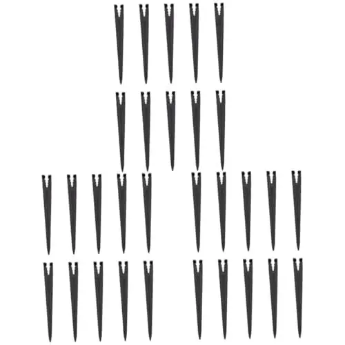 Produktbild: 300 Stk Kapillare Gartenunterstützung led-strahler im freien draussen gartenwerkzeuge gartenarbeit Zubehör für die Tropfbewässerung im Garten Gartenpfähle Neues Pom-Material Black CANIGHT