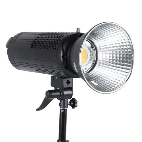 Produktbild: 300 W Studioblitz-Stroboskop-Monolicht, Tragbarer Fotografie-Blitz, Fotostudio-Stroboskop-Blitzlicht 5500 K CRI97+, Stufenloses Dimmen, Weiches Licht für Videoaufnahmen (EU)