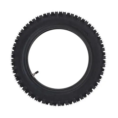 Produktbild: 3.00-12 Off-Road-Motorradreifen und 90/100-12-Innenschlauch-Set für Mini-Dirt-Bikes – Verbesserter Grip und Kompatibilität für Motocross-Abenteuer