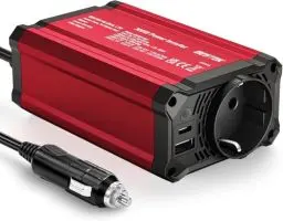 Produktbild: 300W Auto Wechselrichter, DC 12 V auf 230 V Auto-Wechselrichter mit AC Steckdosen und 3.4 A Dual-USB-Anschlüssen, Autostecker Adapter Steckdosenkonverter