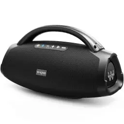 Produktbild: 300W PEAK 200W RMS Bluetooth Lautsprecher, W-KING Musikbox Groß mit Subwoofer/EQ APP, Laut Tragbare Boombox Super Bass/Schnellladen Bluetooth Box IPX7 Wasserdicht, X20 Outdoor Boxen Gitarre-IN/USB/AUX