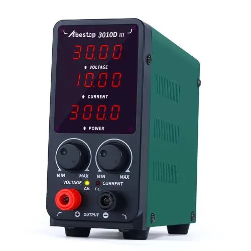 Produktbild: 3010D DC-Stromversorgung Einstellbares, geregeltes Tischnetzteil mit 4-stelliger LED-Anzeige, Kurzschlussalarm (30V /10A)