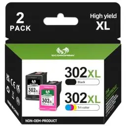 Produktbild: 302 XL Druckerpatronen Multipack, 302 Patrone Farbe & schwarz Kompatibel für HP 302 Druckerpatronen, für OfficeJet 3831 4650 5230 3833 3830, DeskJet 3630 3636 3639 1110, Envy 4524 4527 4525