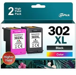 Produktbild: CanPick 302 XL Multipack Ersatz für HP 302 Druckerpatronen Schwarz und Farbe für HP 302 XL für HP Envy 4525 4520 Druckerpatronen OfficeJet 3831 5230 3830 3833 DeskJet 3630 3836(2-Pack)