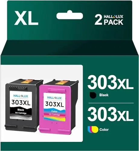 Produktbild: HALLOLUX 303 XL 303XL Kompatible für HP 303 Druckerpatronen Multipack für HP Envy Inspire 7900e Series Druckerpatronen 303 für HP Envy 7830 Druckerpatronen 6230 6232 6234 6220 7130 7134 (2er-Pack)