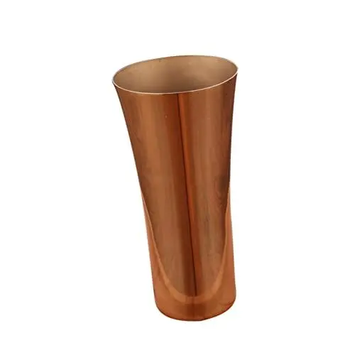 Produktbild: DECHOUS Pflanzvase Aus Metall Mit Drahtzeichnung Im Inneren Elegantes Roségold-Finish Blumenhalter Aus Edelstahl 304 Stilvoller Behälter Im Retro-Stil Für Die Inneneinrichtung
