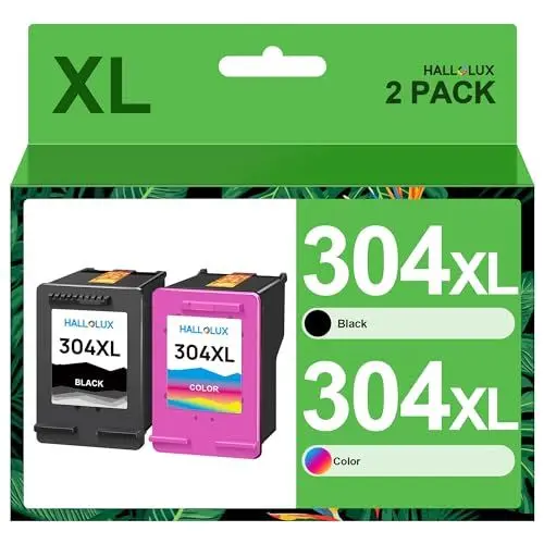 Produktbild: 304XL 304 XL Druckerpatronenronen Kompatibel für HP 304 Druckerpatronen für HP Envy 5000 Druckerpatronen Envy 5030 5010 5032 3040 DeskJet 2630 3750 3720 3762 2633 3730 2632 (Schwarz, Farbe, 2er-Pack)