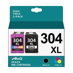 Produktbild: 304XL Druckerpatronen Ersatz für HP 304 Druckerpatronen 304 XL Multipack Schwarz und Farbe Kompatibel für HP Envy 5000 5030 5010 5020 5032 für Deskjet 2620 2622 2630 3700 3720 3750 3760 3762(2er-Pack)