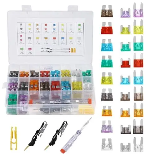 Produktbild: 306 Pcs Kfz Sicherung Set,Auto Sicherungen Set, Flachsicherungen mit Aufbewahrungsbox und Sicherungszieher, Geeignet für PKW/Wohnmobile/LKW (2A, 3A, 5A, 7.5A, 10A, 15A, 20A, 25A, 30A, 35A)