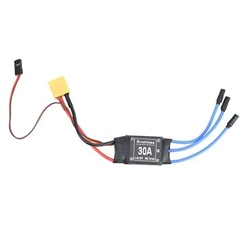 Produktbild: 30A Brushless ESC, Brushless Regler XT60 Stecker Eletronic Speed ​​Controller Elektronischer Drehzahlregler für RC Fernsteuerung Drohne Hubschrauber FPV