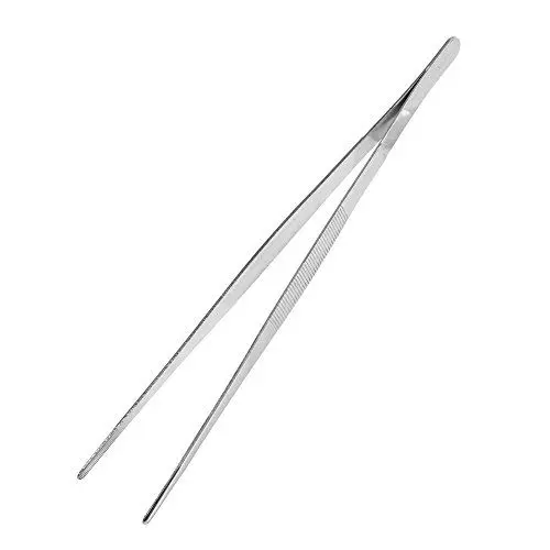 Produktbild: 30cm Grillzange Kochpinzette Präzise Küchenüberzug Edelstahl Grill Pinzette Pinzette Edelstahlzange zum Backen Dekorieren zum Grillen, Schneiden und Servieren