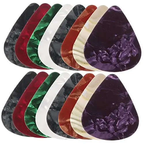 Produktbild: DRESSOOS Gitarrenplektren-set 30-teilig Schwere Gitarrenplektren Akustikgitarrenplektren Für E-bass Bequemer Griff Zufällige Farbe
