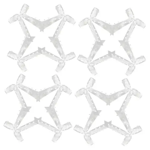 Produktbild: 30St Hochzeitsautoschleife Hochzeit Schleife Dekoration Brautschleife Romantische Hochzeitsschleifen Herzförmige Schleifen für Hochzeitsauto Weihnachtsband Türschnalle Stoff Weiß minkissy