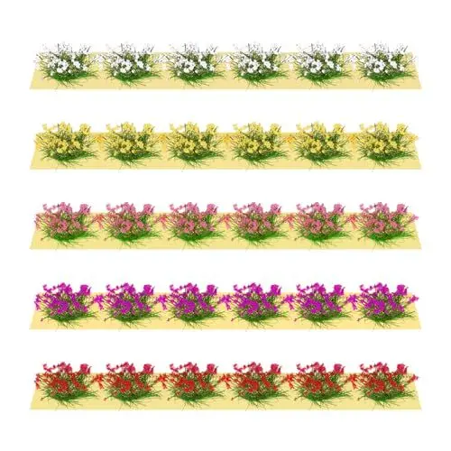 Produktbild: 30Stück Modellbau Gras Modellbau Gras Miniatur Deko Modellbau Zubehör Gras Grasbüschel Modellbau Grasmatte Model Gras für DIY Eisenbahn Zug Landschaft Kunstrasen Kunstrasen Modellie