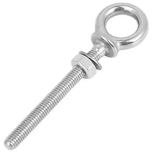 Produktbild: 316 Edelstahl-Schwerlasthebe-Langösenschrauben-Schraubösenloch für Kabelseil, Ringschrauben mit Muttern (ZWS6705-8)
