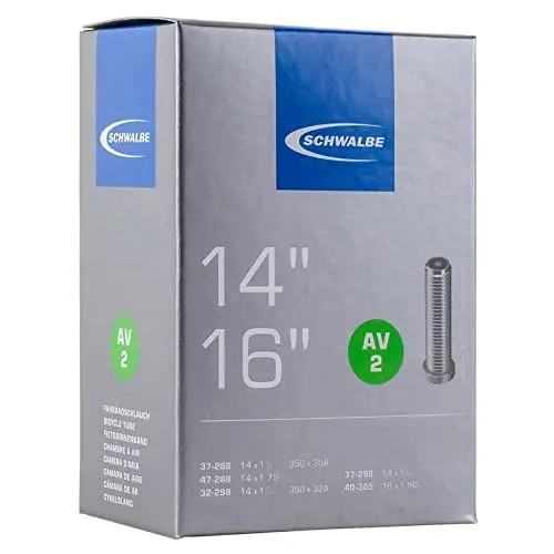 Produktbild: Schwalbe Unisex AV2 Fahrradschlauch, 14x1 3/8-1.75 32/47-288/305 AV 40mm, 14