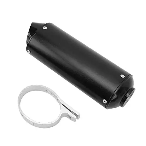 Produktbild: 32 Mm/1,3 Zoll Auspuffrohr Schalldämpfer für 90 110 125 150 160 ATV Pit Bike Motorrad, Eliminiert Geräusche, Hochwertiges Metall, Perfekte Passform