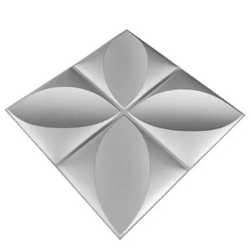 Produktbild: 33 Stück 3D Wandpaneele Diamant Hochsteifes PVC, 30 x 30 cm, Nicht Verformbar, Recycelbar, Wasserfest, Hitzebeständig, Geruchsneutral,matt weiß