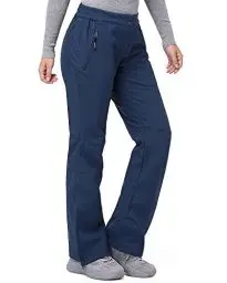 Produktbild: 33,000ft Damen Skihose Outdoorhose Wasserdicht Winddichte Softshellhose Warme Gefütterte Trekkinghose Atmungsaktive Schnelltrocknende Thermohose Wanderhose Winter Ski Pants Women Navy Blau 38 * 29L