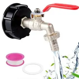 Produktbild: 3/4'' IBC Auslaufhahn, IBC Adapter aus Legierung 1000 Liter Wassertank Zubehör, Gartenschlauch Wasserhahn Wassertank Schlauchanschluss Ersatz für IBC Regenwassertanks