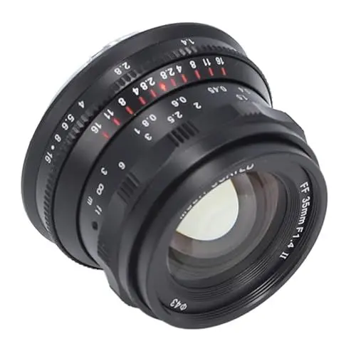 Produktbild: 35 Mm F1,4 Vollformat-Porträtobjektiv, Breite Kompatibilität, Größere Blende, L-Mount-Kameraobjektiv für for Leica SL SL1 SL2, for Sigma FP FP L (Black)