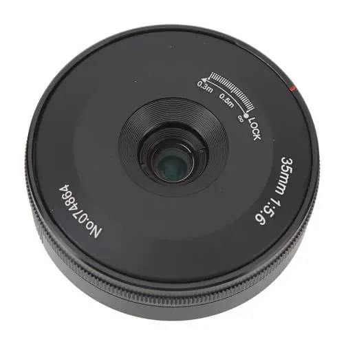 Produktbild: 35 Mm F5,6 Festobjektiv mit Großer Blende und Manueller Fokussierung für A6000 A6300 A6400 A6500 A5000 A5100 NEX 3 NEX 3N NEX 3R, Objektiv mit Manueller Fokussierung für