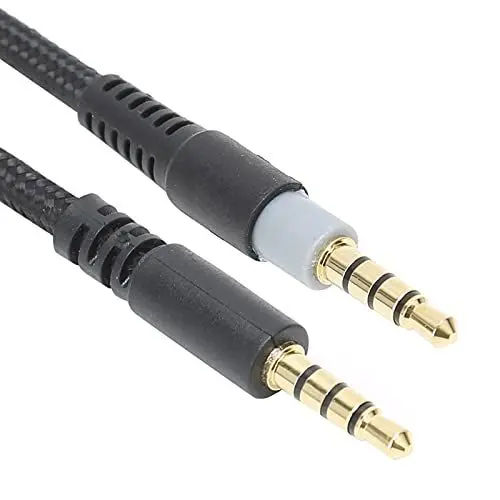 Produktbild: 3,5mm Audiokabel,Stecker auf Stecker Audio AUX Eingangsadapterkabel AUX Kabel für Kopfhörer, mit Kabelsteuerungsfunktion für Cloud, für Cloud Alpha Kopfhörer