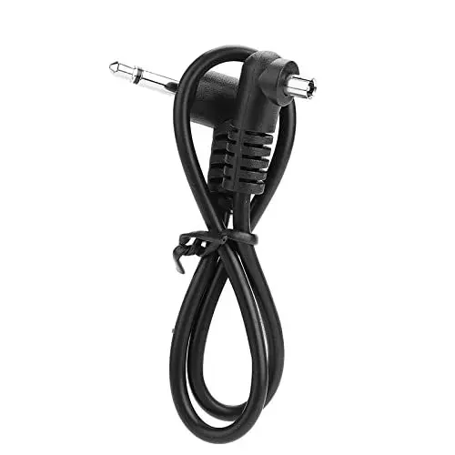 Produktbild: 3,5-mm-Klinkenstecker-Synchronisierungskabel mit Schraubverschluss Zur Blitzauslösung. Professionelles Flash-PC-Synchronisierungskabel, Einfach zu Transportieren und Langlebig