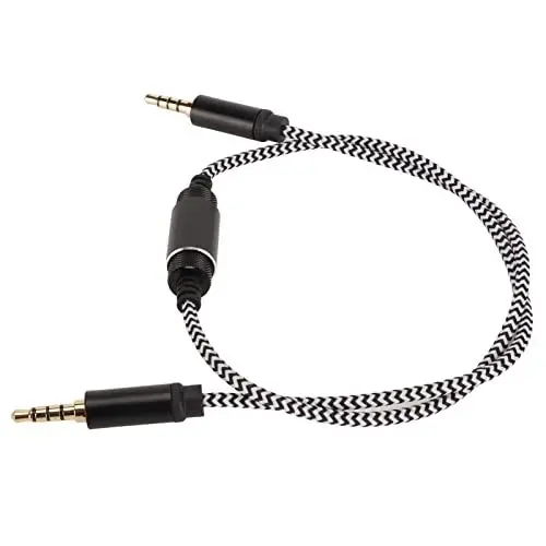 Produktbild: 3,5-Mm-Soundkabel, 3,5-Mm-Audiokabel, Geflochtenes Nylon-Aux-Kabel, 3,5 Mm auf 3,5 Mm Stereo-HiFi-Soundkabel für Kopfhörer, Auto, Stereoanlage, Lautsprecher, Tablets