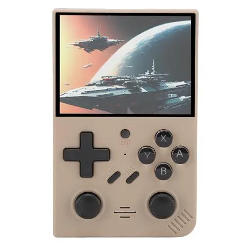 Produktbild: 3,5-Zoll-Retro-Handheld-Spielkonsole-Open Source Tragbare Videospiel Konsole mit Zwei 3D-Joysticks, RK3326 Quad Core 1,5 GHz, 3000mAh Gaming-Konsole (Gray)